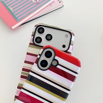 Colorful Striped Pattern Phone Case,for iPhone 16