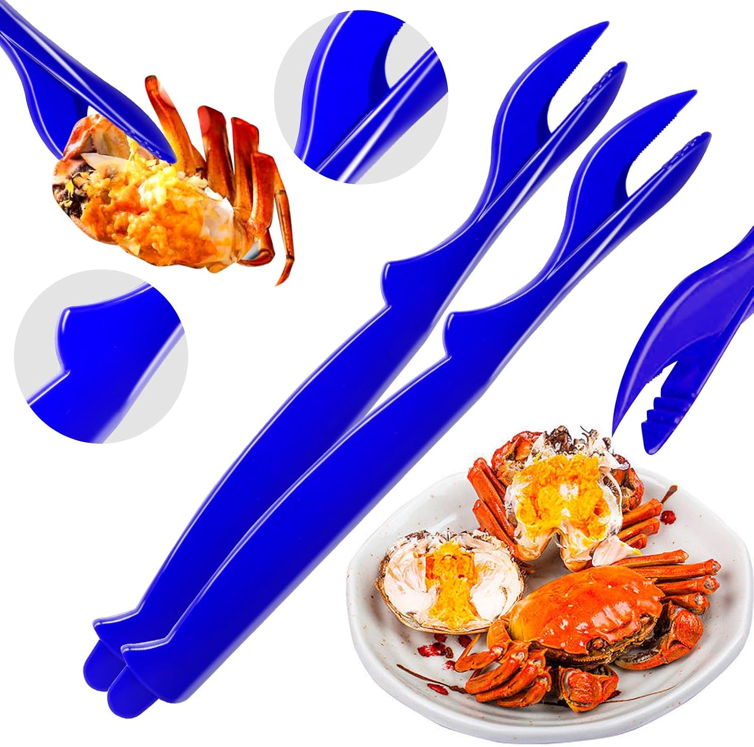 48Pcs Crab Legs Crackers, Crackers and Tools Cracker Picks Tools Crabfor Lobster Crab Crayfish, Easy Opener Shellfish Picks Knife, Seafood Tool