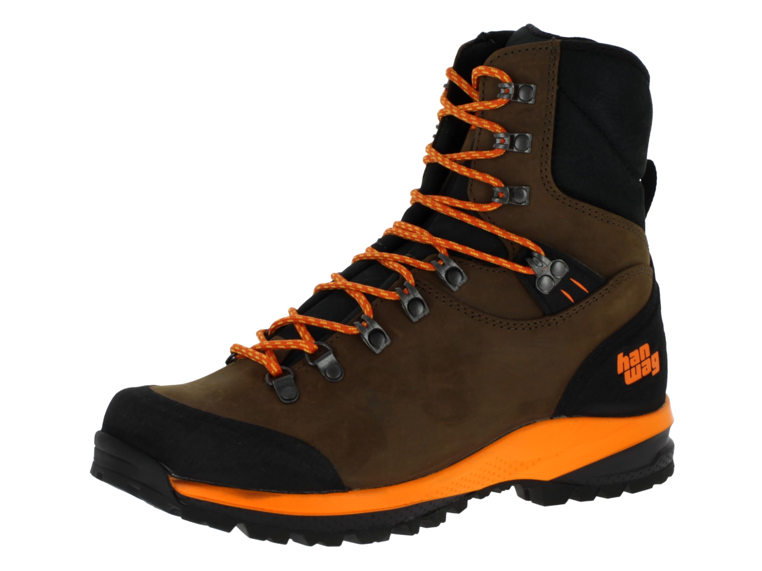 Hanwag Jagdstiefel Kalixfors Mid SF Extra wasserdichte und stabile Herren Jagdschuhe mit Nubukleder Obermaterial und griffiger Laufsohle