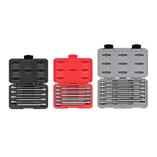 TEKTON 3/8 Inch Drive Long Hex Bit Socket Set, 8-Piece (1/8-3/8 in.) | SHB91301