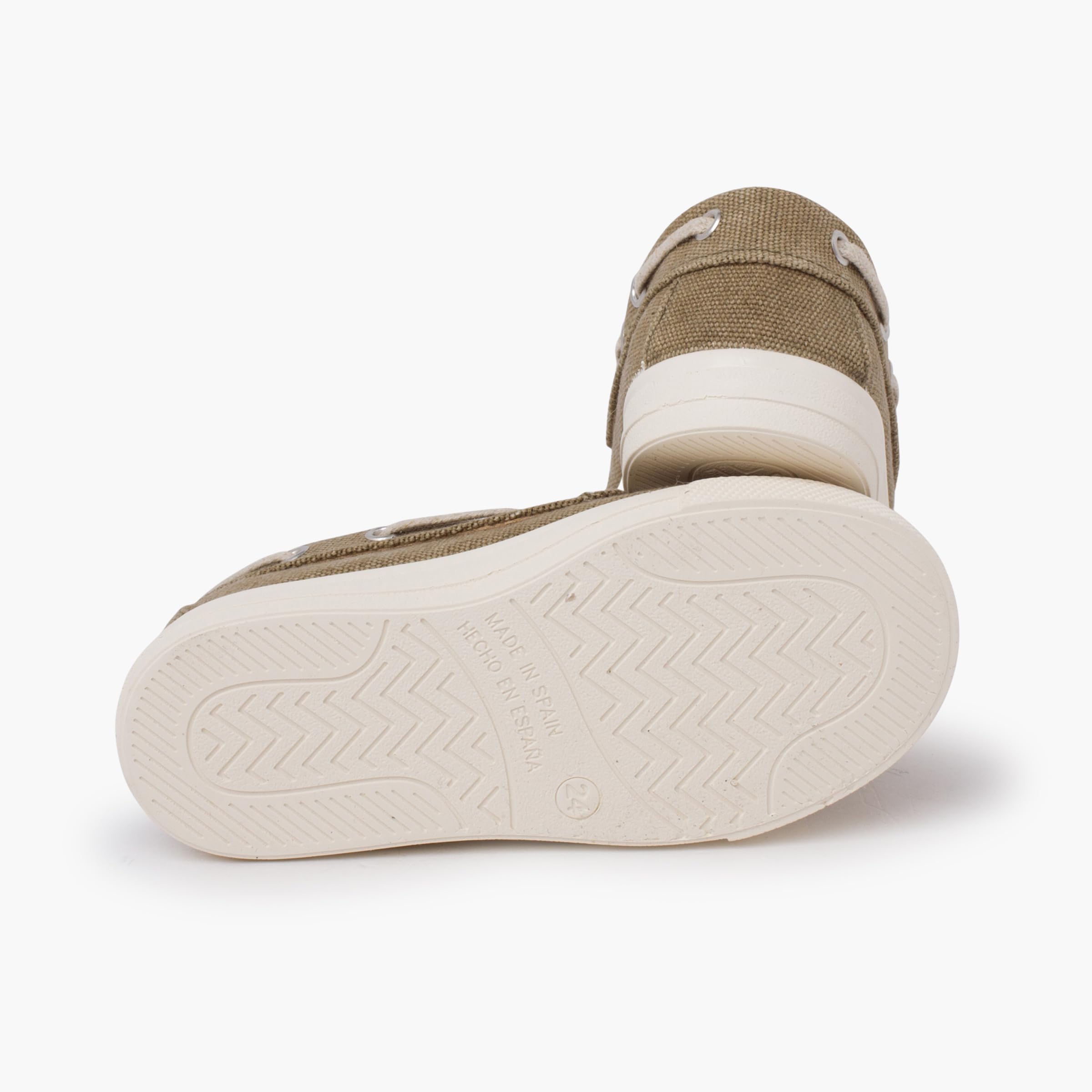 Pisamonas Letnie Żeglarskie Buty Dziecięce Z Organicznej Tkaniny Rozmiar 32 Kolor Khaki
