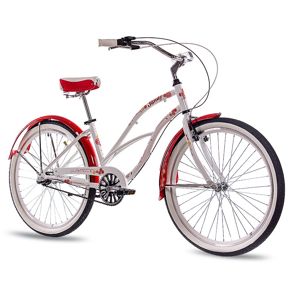 Chrisson Sandy Beachcruiser 26 Zoll Damen Herren 155 - 170 cm Beach Cruiser Fahrrad 3 Gang Nabenschaltung Strandfahrrad