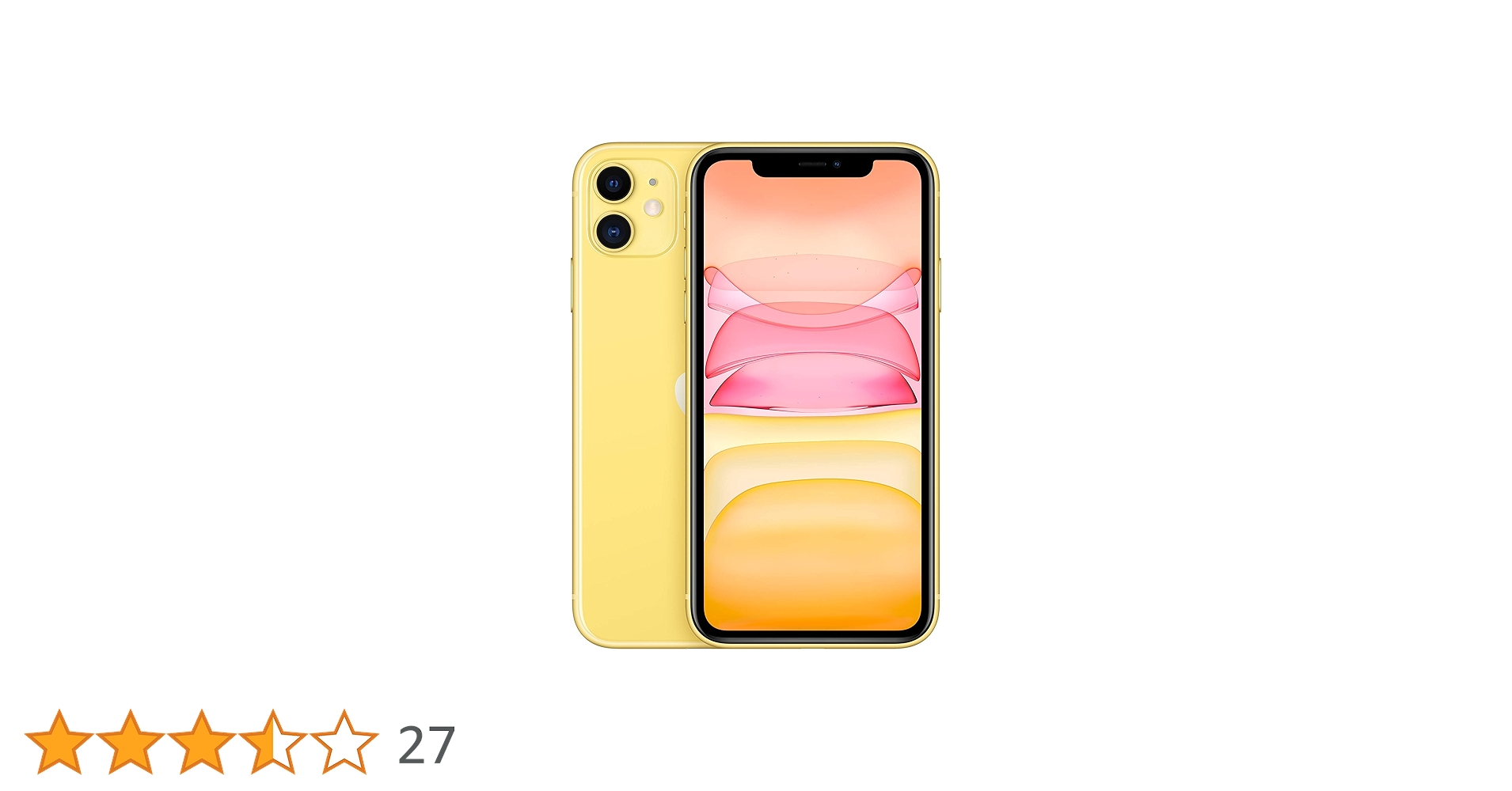 Apple - 美品 Apple iPhone 11 イエロー 128 GB 本体 SIMフリー Apple iPhone 11 イエロー 本体128GB