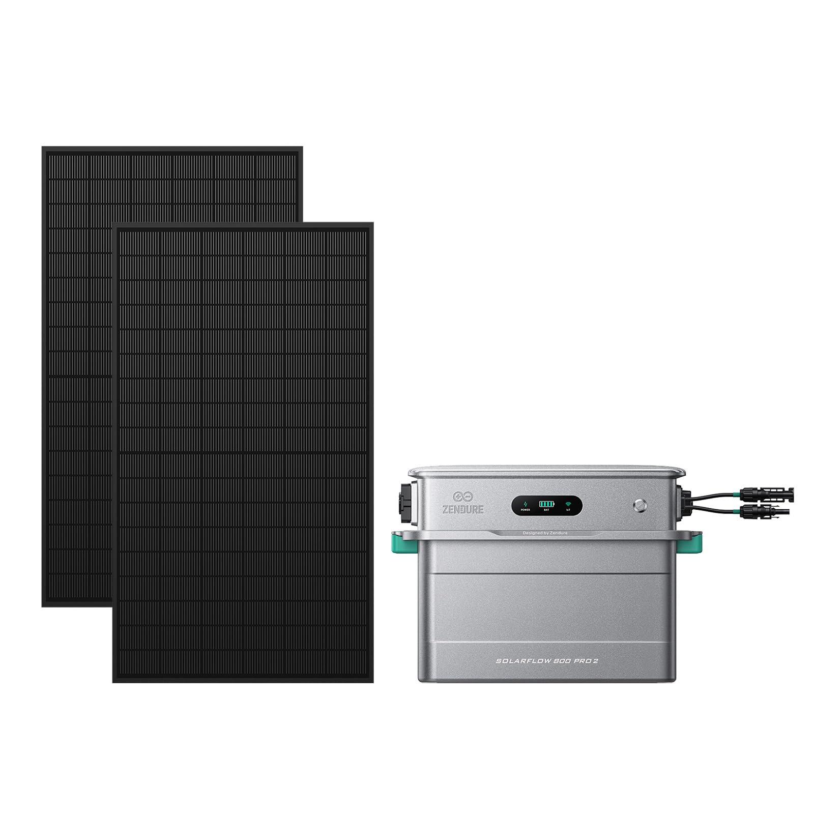Zendure SolarFlow 800 Pro2, 800W Sortie, 1.92kWh IA, 2x430W | 800W AC Sortie, 1.92kWh LiFePO4, Extensible 7.68kWh, IA App, Plug & Play, Batterie Balcon Solaire