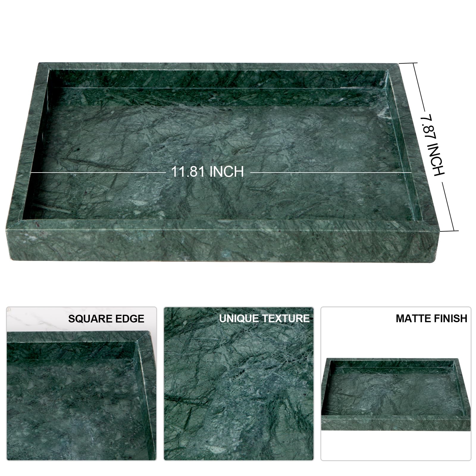 Amazon.co.jp: エレガントなグリーンマーブルトレイ バスルーム用 12