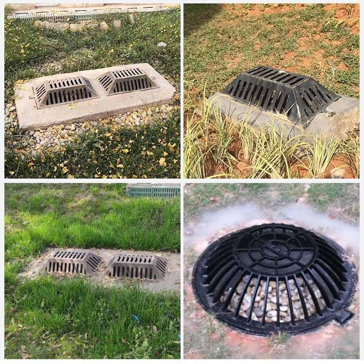 Fonte robuste et durable pour couvercle de drain de cour - 5