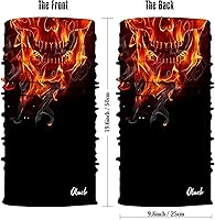 Vista 212 de Obacle - Tapabocas con cuello polar y de estilo de pañuelo contra el polvo y el sol para hombre y mujer