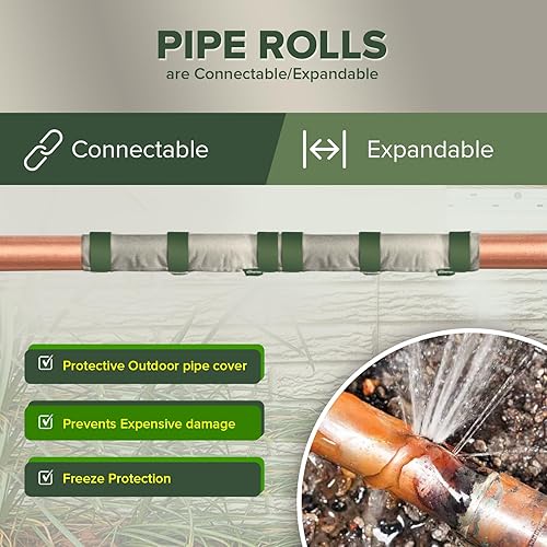 Vista 19 de Cubierta de aislamiento de tubería original (5˚F)(revestimiento UV), cubierta de bomba y válvulas, protección contra la congelación, prevención