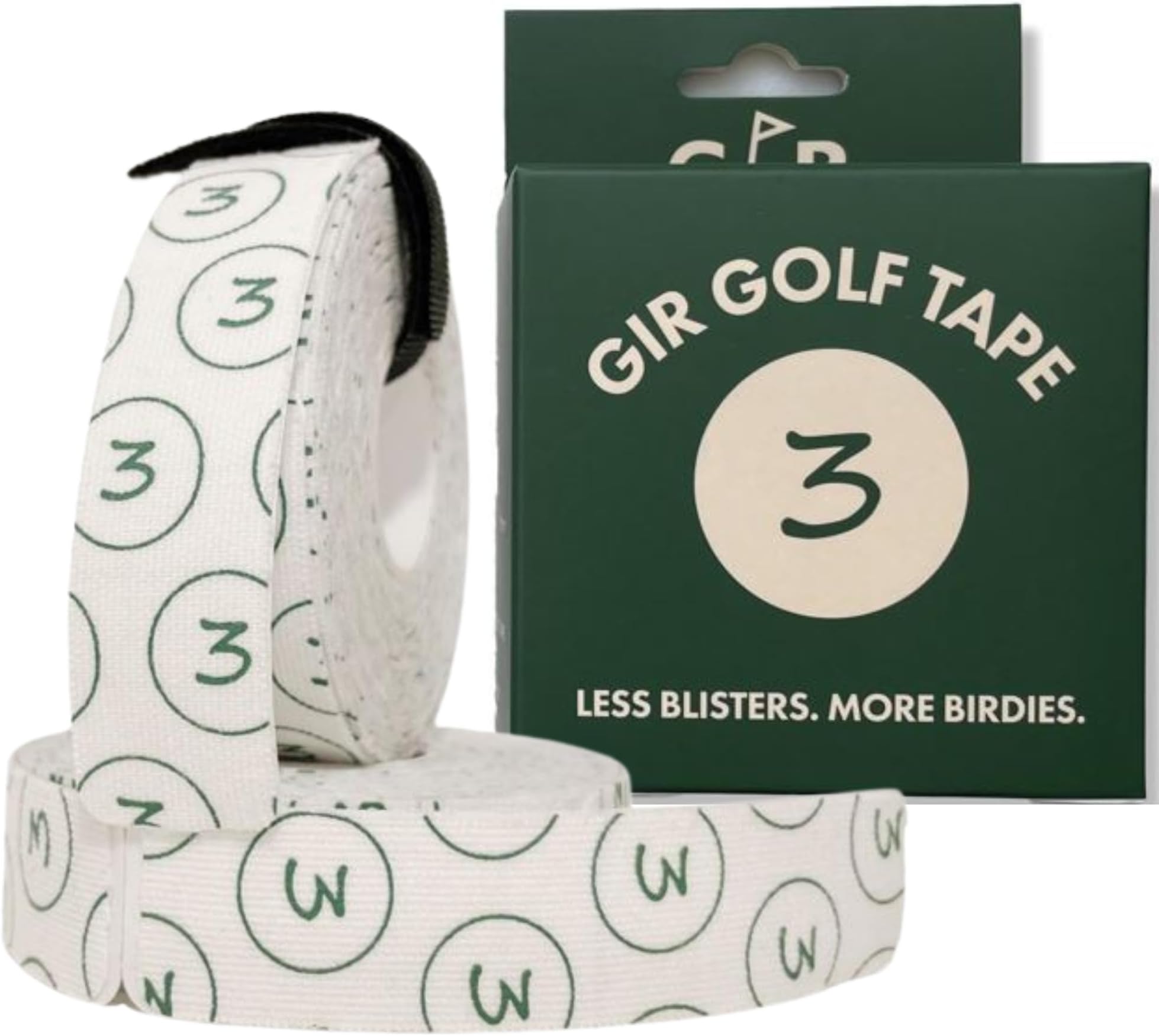 Golf Athletic Tape for Protection Against Blisters & Hot Spots on Hands & Fingers, Flexible 4 Way Stretch, Waterproof, Pre-Cut Golf Finger Tape