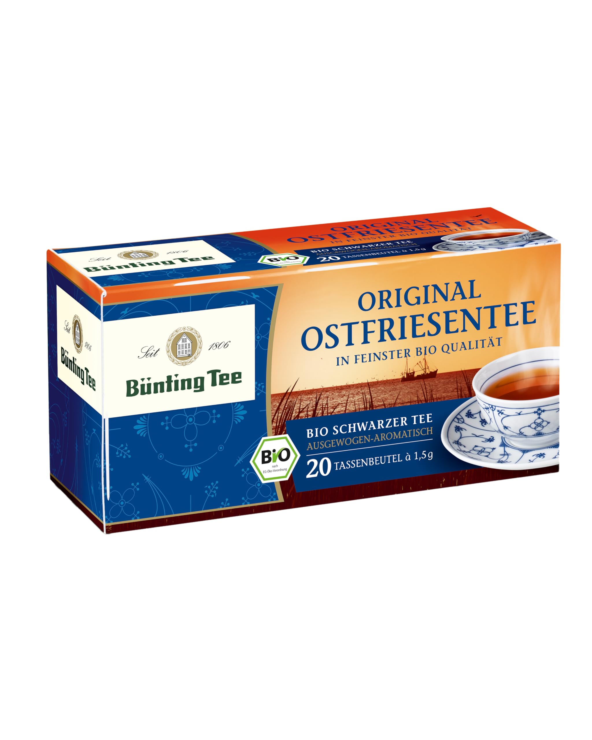 Bünting Tee Original Ostfriesentee 24er Pack – Schwarztee – 24 x 20 Teebeutel