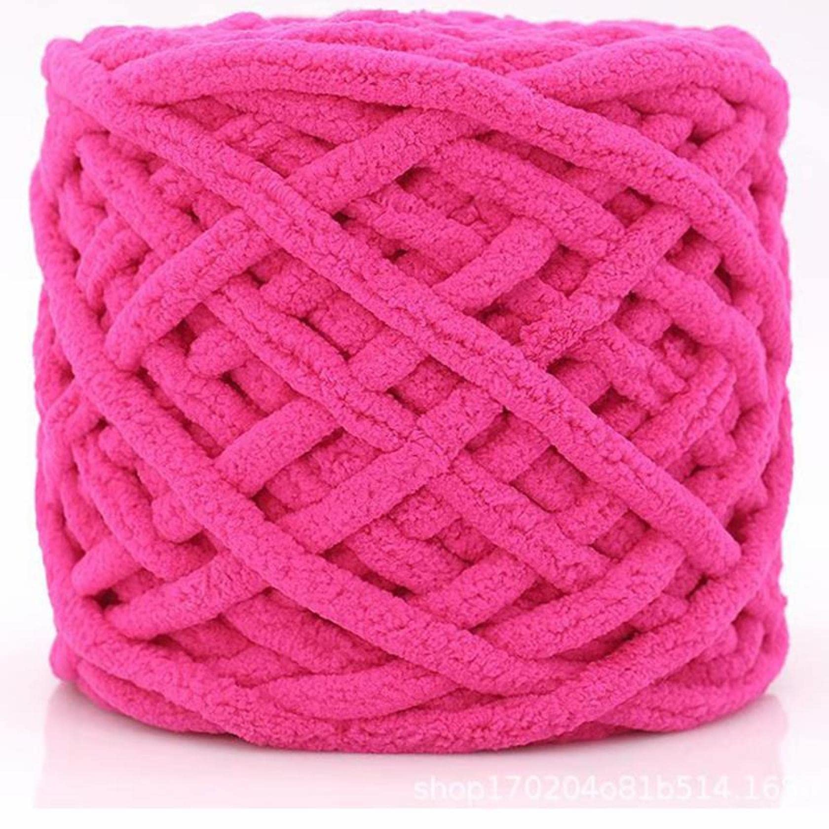 Miękka, mleczna bawełna, poliester, mieszanka wełny szenilowej, gruba włóczka do robienia na drutach ręcznie, czapka, szalik, DIY(6)