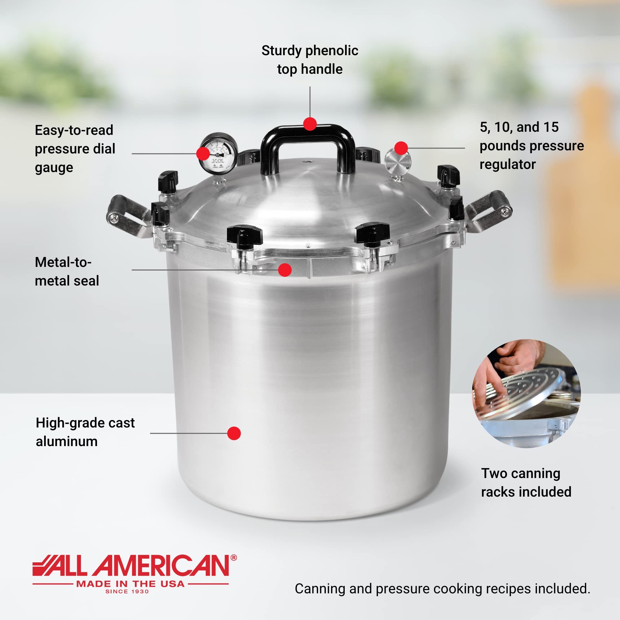 All American 41.5qt Pressure Cooker/Canner Exclusive MetaltoMetal