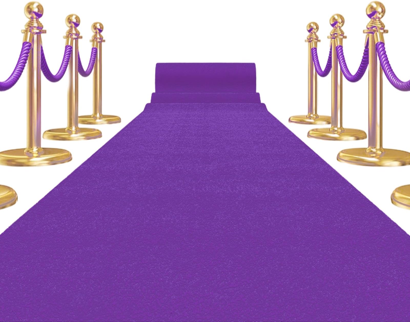 dofopo Purple Carpet Runner for Party, 2.5 * 15ft 120GSM