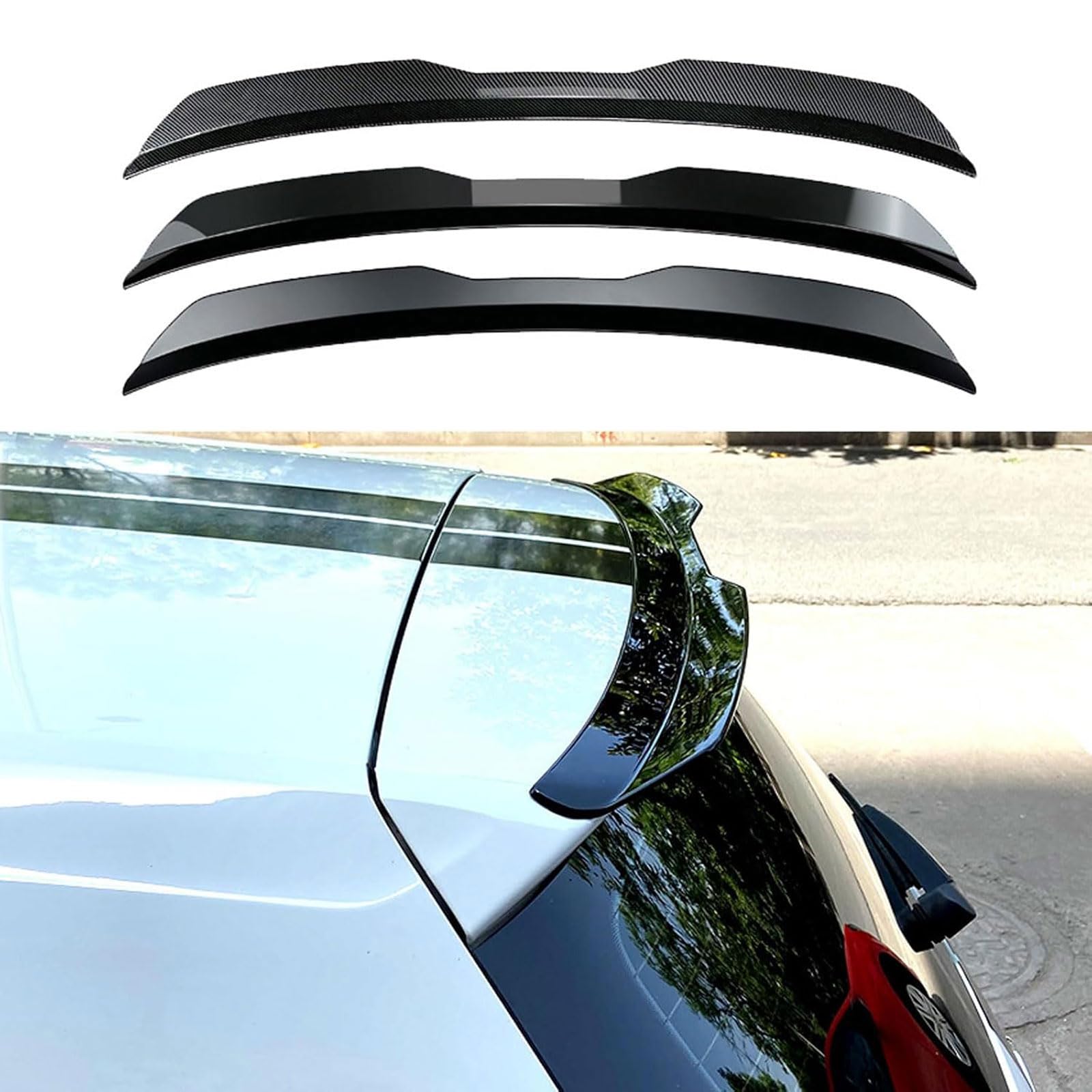Alerón Trasero del Coche para Opel Astra H GTC 2007 2008 2009 2010, AleróN de Labio Maletero Antiarañazos Tuning Accesorios Coche,Gloss Black