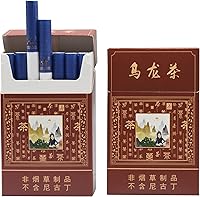 Vista 2 de Horkadu Cigarrillos de hierbas, sin tabaco, sin nicotina, 2 paquetes, 40 ahumados