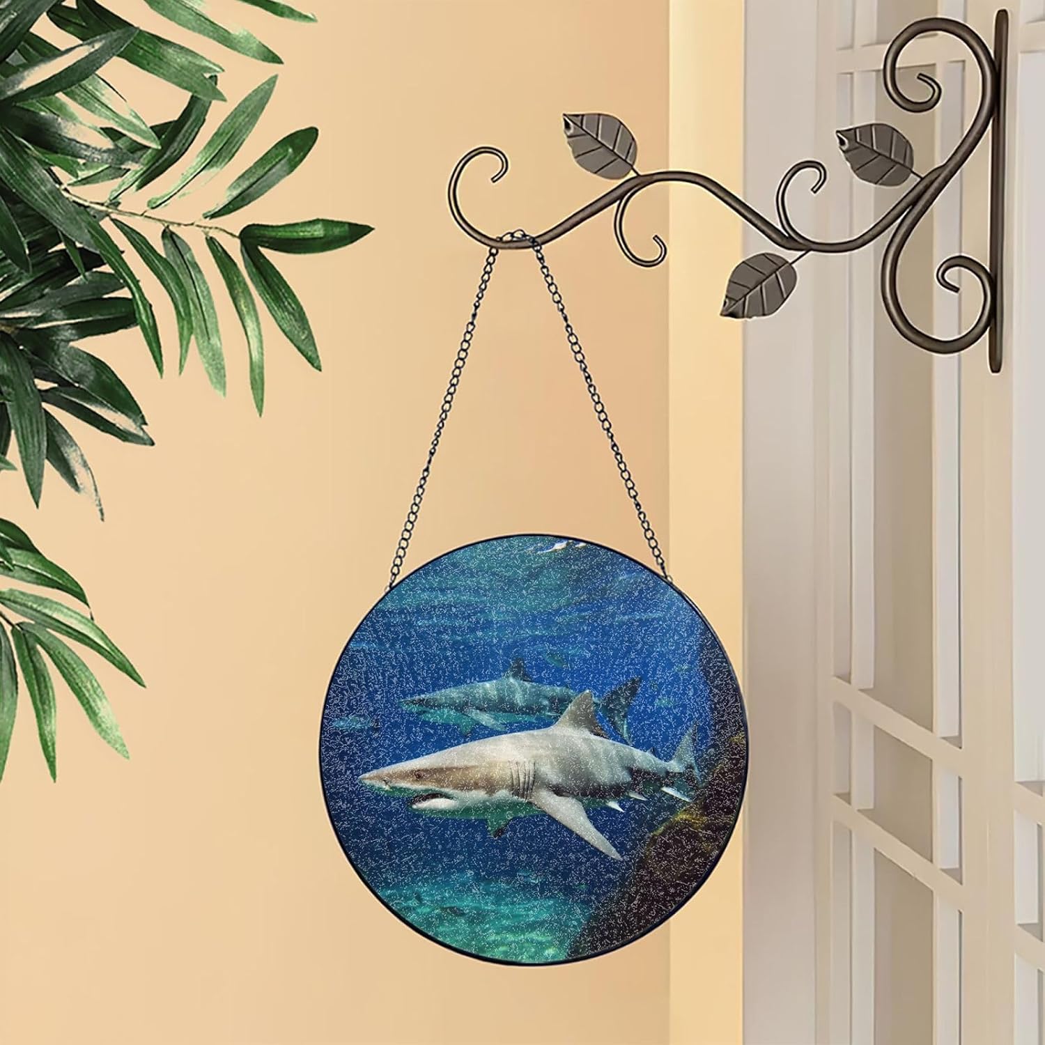 Stained Glass Window Hanging - Personalized Sun Catcher for Home Decor