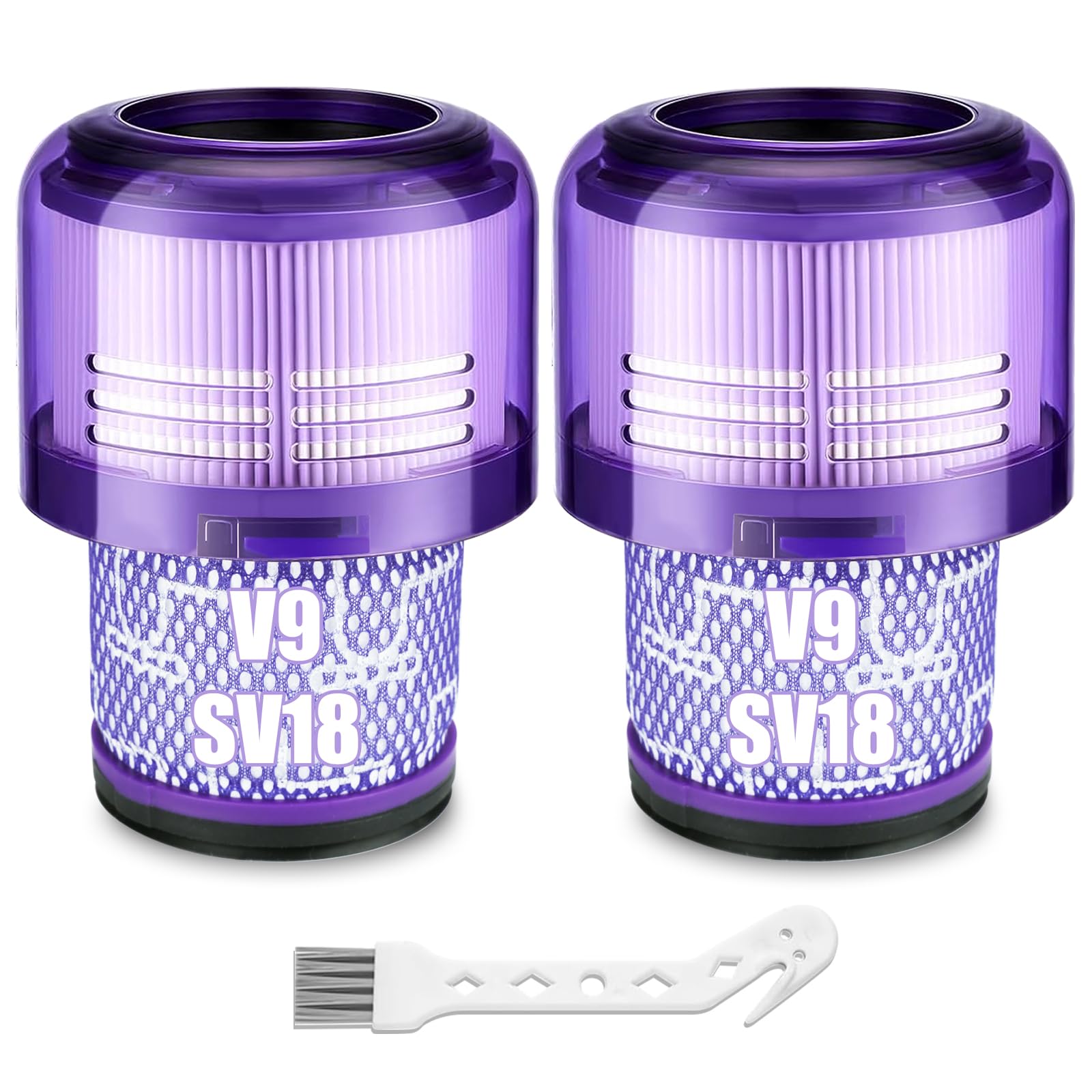 Lemige 2 Pack V9 SV18 Vacuum Filter Replacement Parts - vacuum parts and accessories | Mubboo