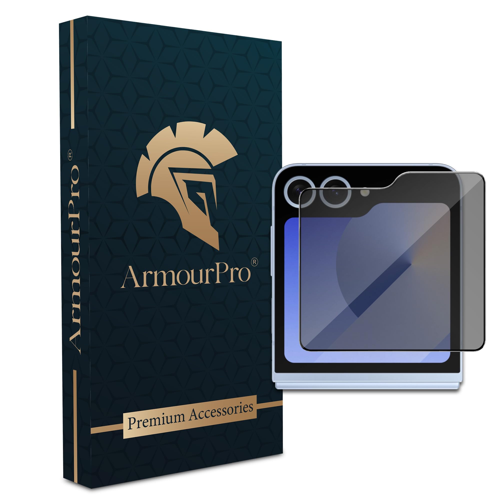 ArmourPro Black Border Privacy Tempered Glass for Samsung Galaxy Z Flip 6 5G with Edge to Edge Full Screen Coverage with Easy Installation Kit | Anti Spy Glass (B0DB5SHP5F) Amazon Price History, Amazon Price Tracker