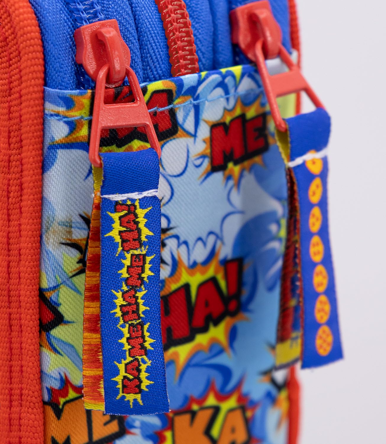 Astuccio Scuola Completo 3 Zip Riempito con 44 Pezzi con Pennarelli Giotto e Pastelli 4mm - Per i fan di Dragon Ball - Prodotto Ufficiale - Logo stampato 3D