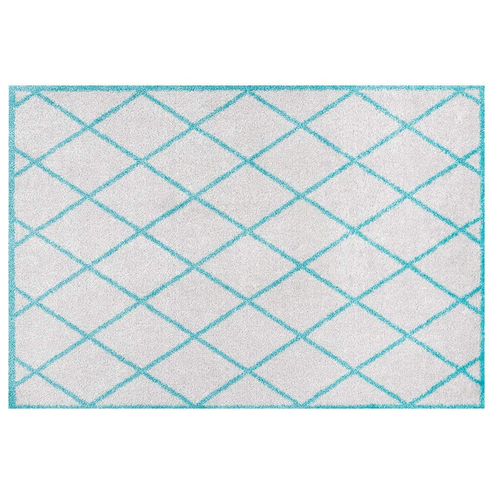 Paillasson polyamide bleu pour sublimer l'entrée de votre maison moderne