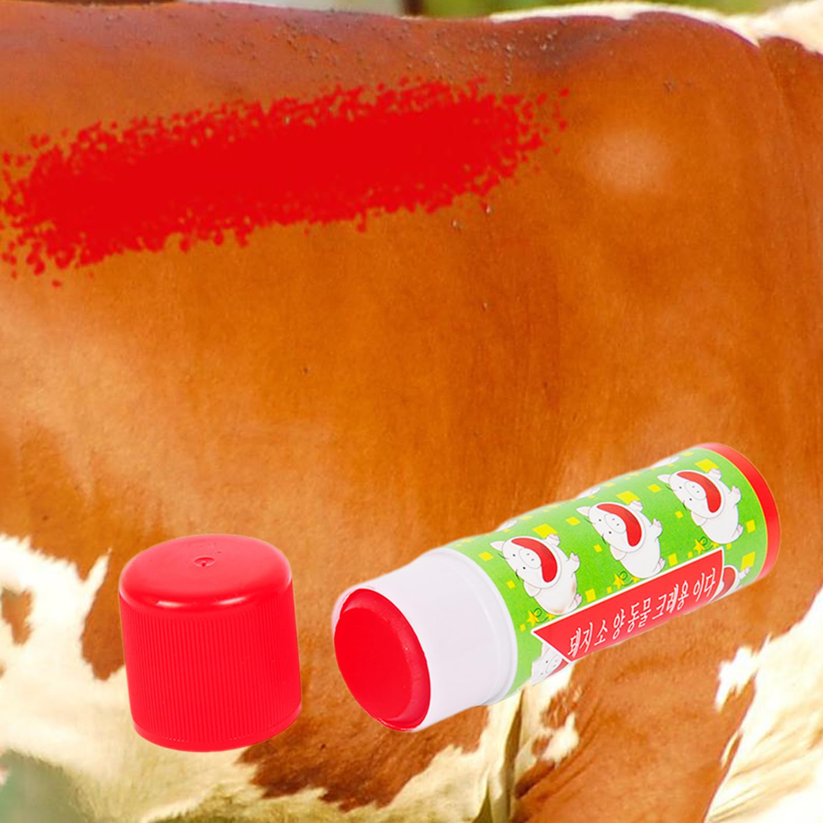 Viehmarkierer – Wetterfester Markierungsstift Für Rinder, Sortierung & Impfung – Leuchtende Farben, Drehbar, Tragbar