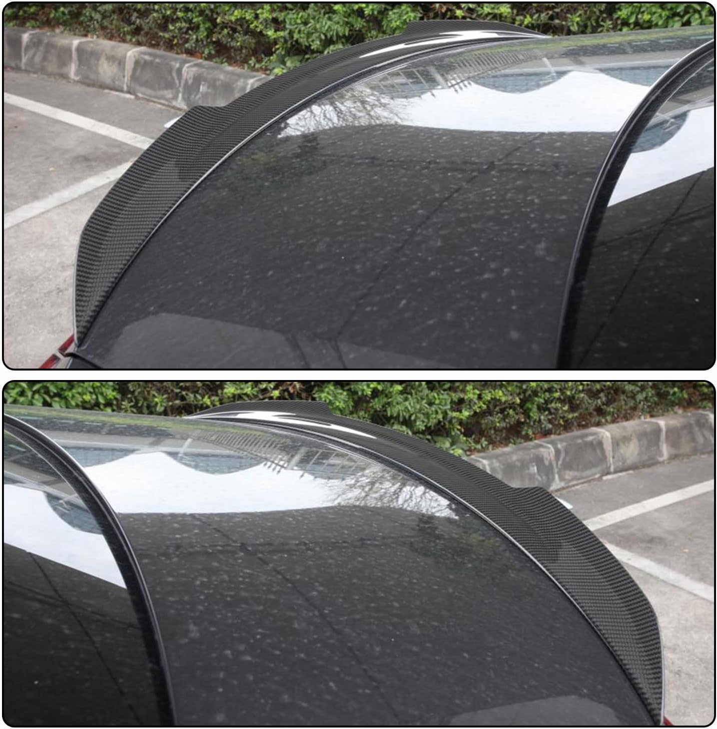 Dry Carbon Fiber Rear Trunk Spoiler for Mercedes-Benz CLS Class C257 2019-2022 CLS350 CLS450 Sedan 4-Door Rear Boot Lid Highkick Spoiler Wing Lip Facotry Outlet