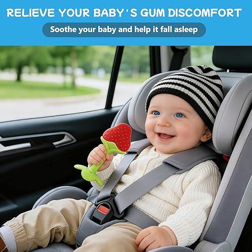 Miniatura 4 de Mordedores para la dentición (paquete de 5) - Juego de mordedores de dentición para bebés Tinabless, sin BPA, naturales orgánicos seguros para el