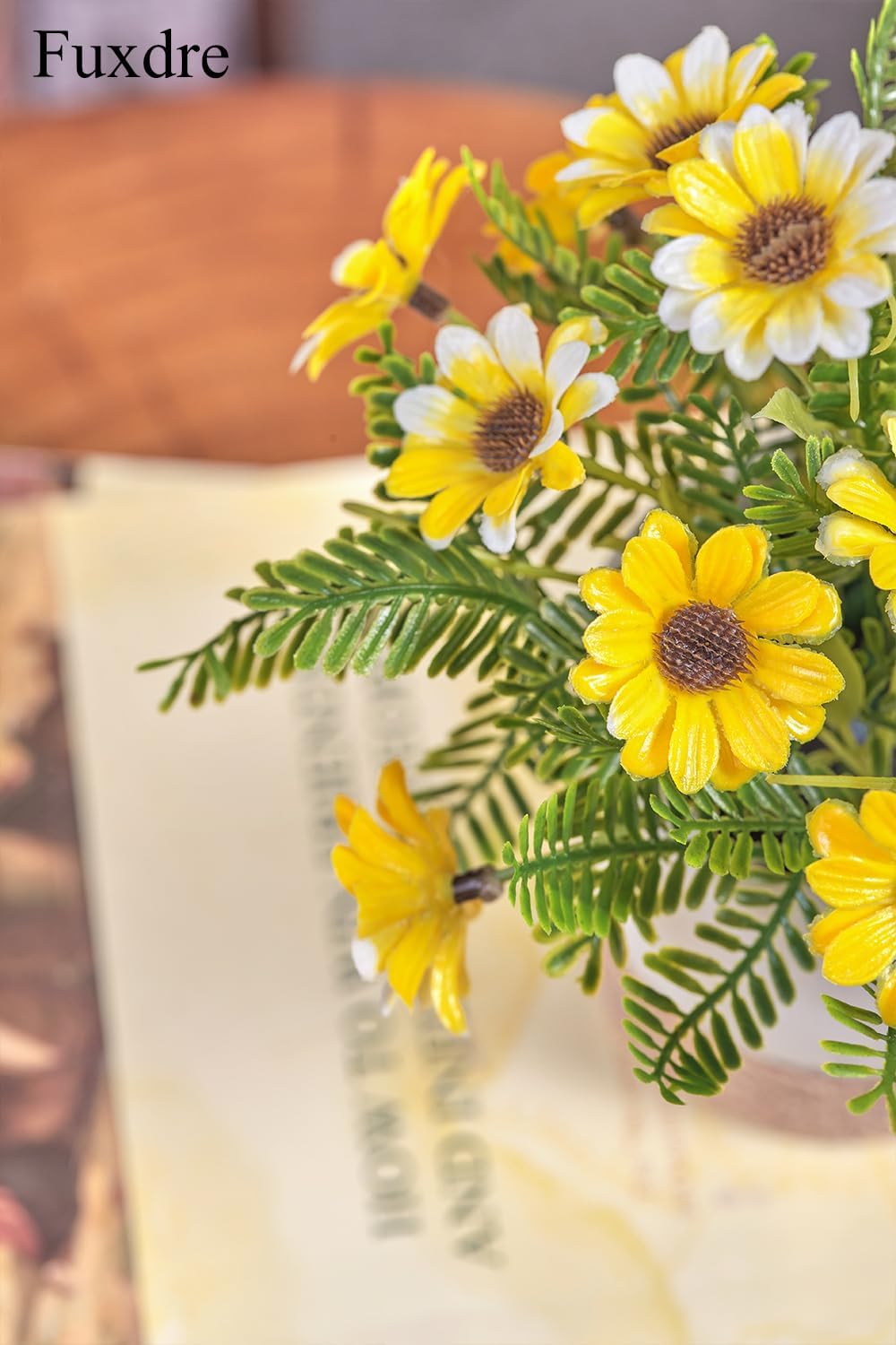 Artificial Potted Plants with 2 Pack, The Daisy Flower for Bathroom Shelf Decor, Decorative Plants for Home Living Room Office Bedroom Table Tray Shelve Farmhouse Decor Indoor(Sunflowers) - Image 8