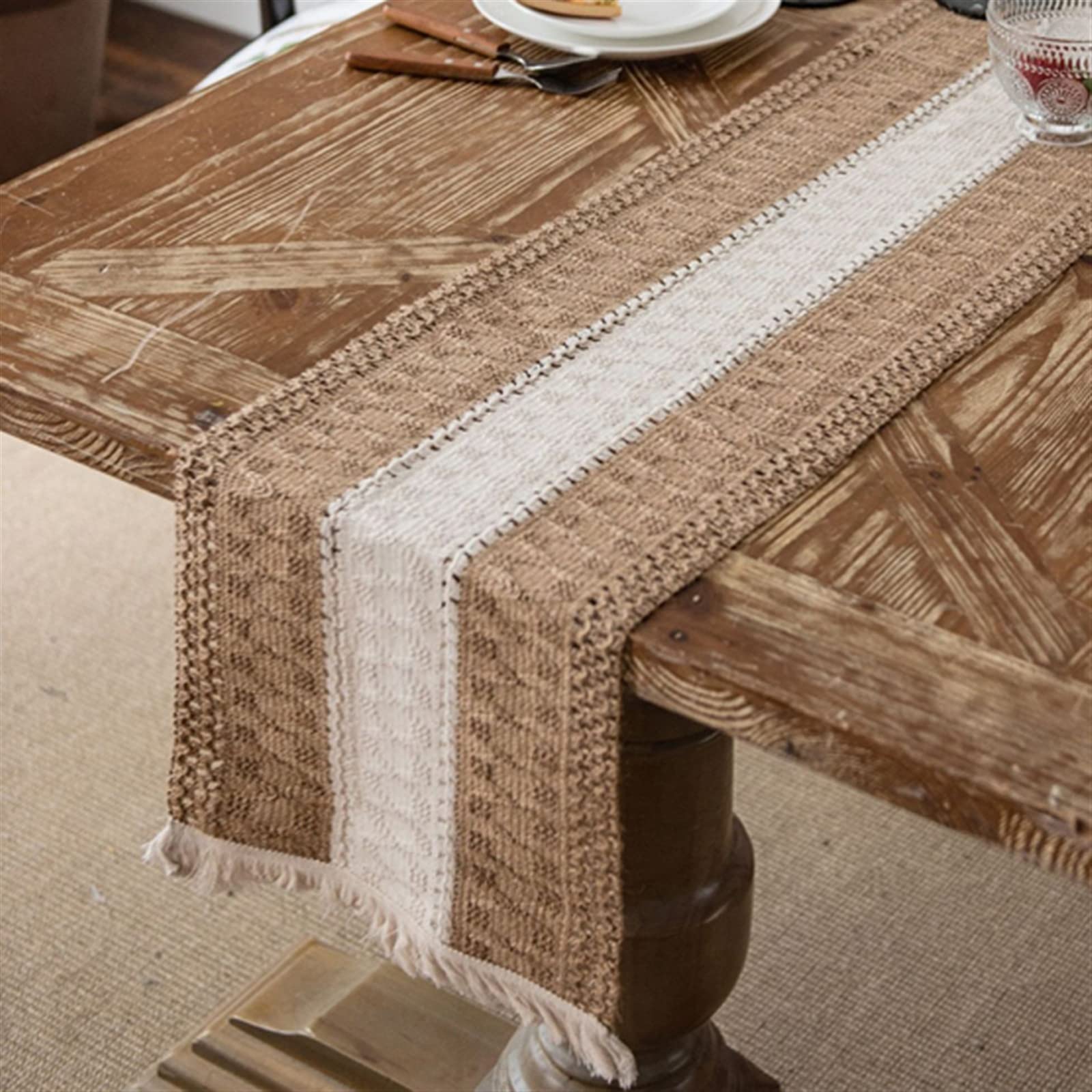 Elegante e lussuoso Grandi corridori di tavoli da tavolo foderato di grandi dimensioni runners di Natale moderni chemin de tavolo da tavolo for la festa di Partito camino de mesa tafelloper bandiera d