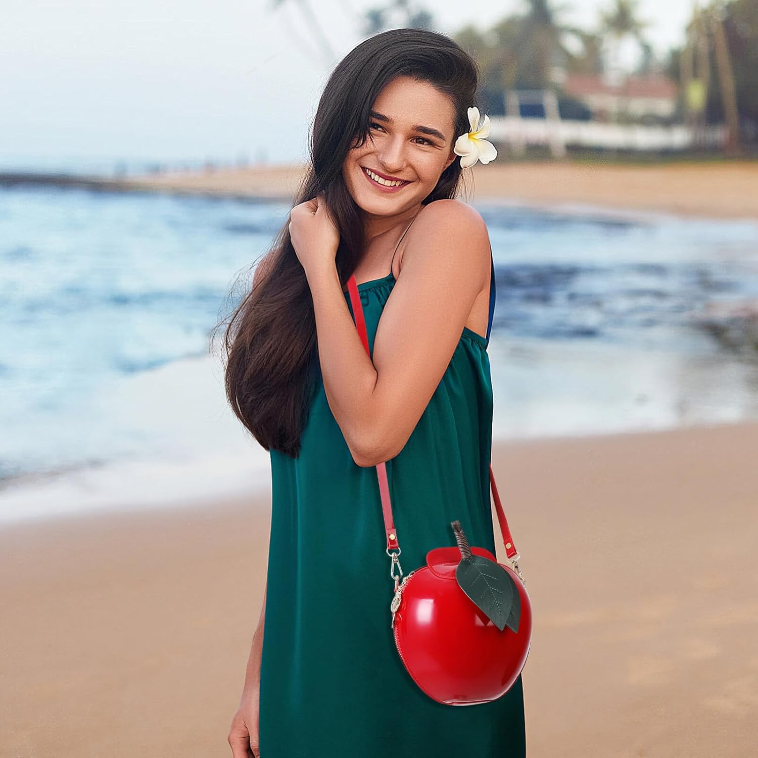 Shape Shoulder Bag Cute PU bag Trendy Belt Purse Coin Purse Crossbody Bag for Girl 1pc