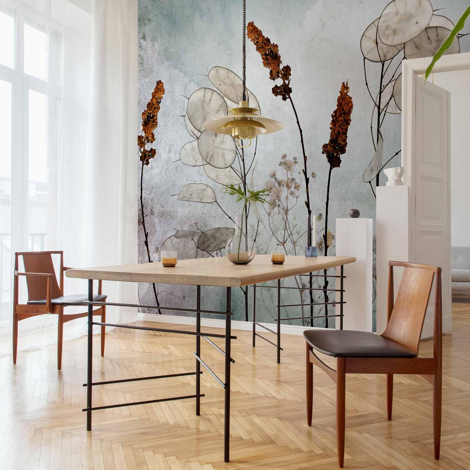 Papier Peint Photo Intissé Muralo - Pissenlits 3D - 180x270 Cm - Effet Profondeur - Avec Colle Gratuite