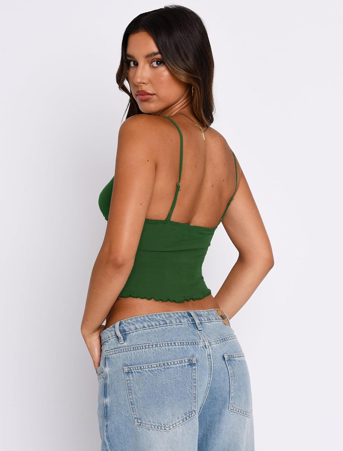 Avidlove Bralettes for Women Mesh Tank Top Slim Y2K Camisole See Through Sheer Bralette Party Club Top - Image 2