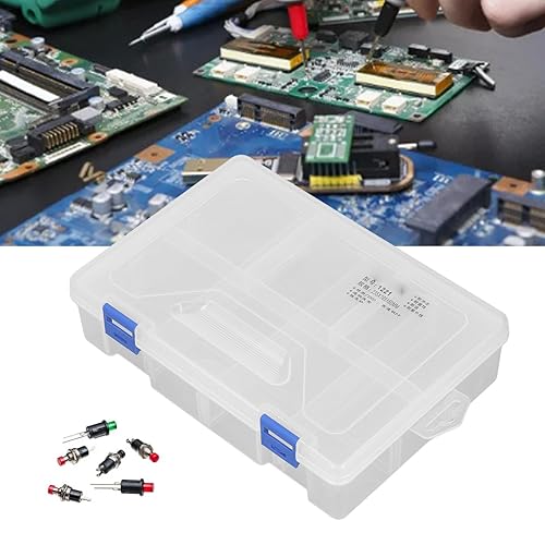 Miniatura 4 de Caja de compartimiento 2 capas 8 rejillas compartimiento contenedor de almacenamiento de piezas pequeñas organizador transparente PP contenedor de