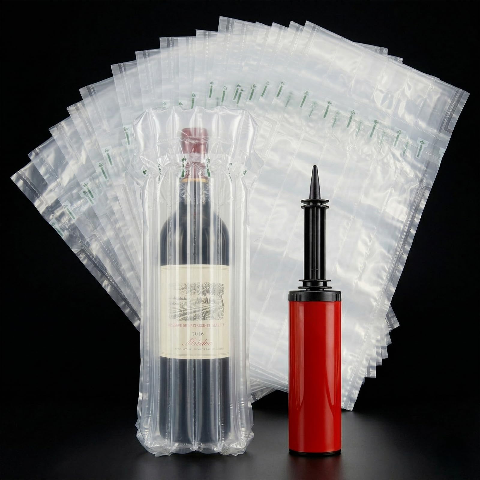 Sacs gonflables pour bouteilles solution anti-casse pour expédition d'objets en verre