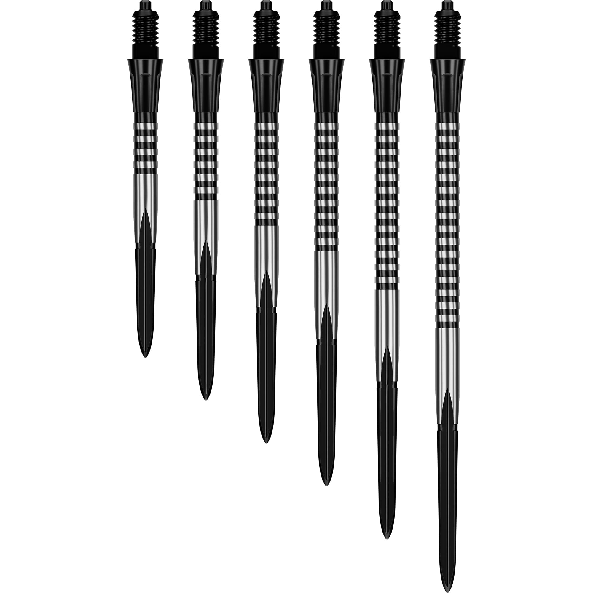 Caliburn EZ-EVO Dual Quadflute Steel Tip Points 28mm/50mm - Colours. (Black, 45mm)