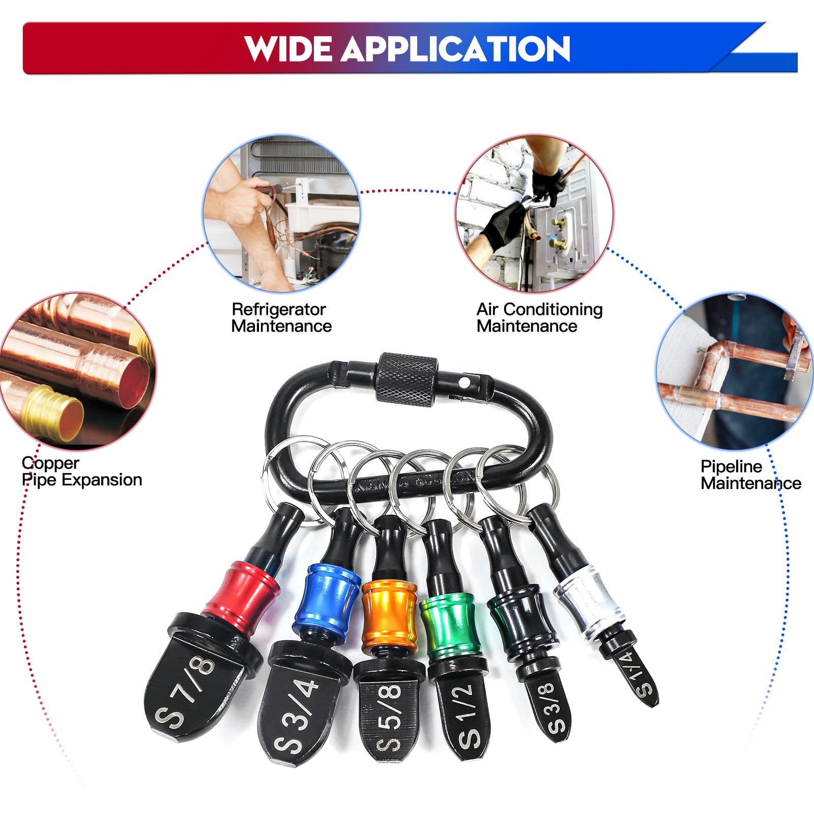 HVAC Repair Kit: 13 Pcs Swage Tool Set -5 HVAC Repair Kit: 13 Pcs Swage Tool Set -5
