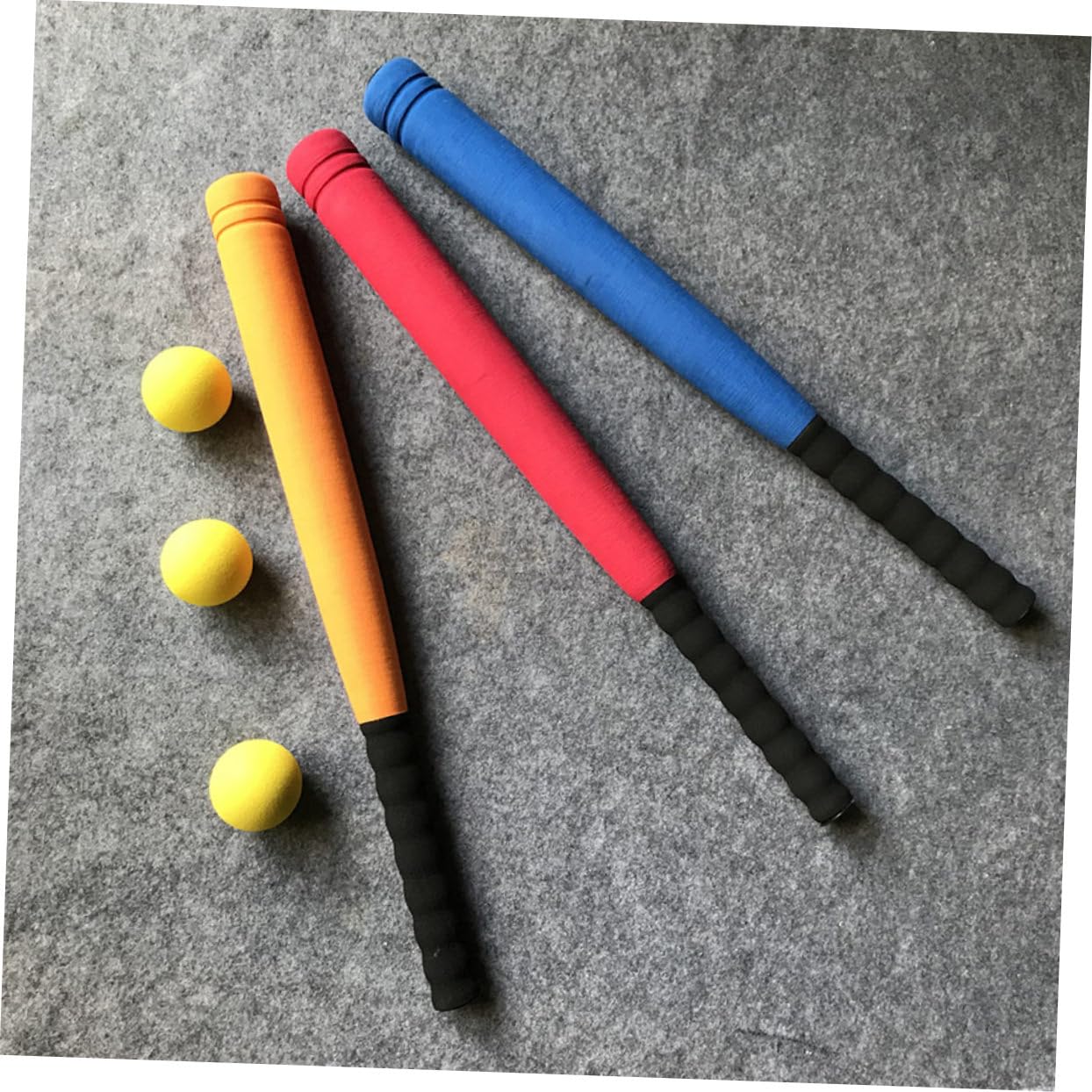 ifundom Set 2pezzi Mazze da Baseball in Eva per Ragazzo Ragazza e Adolescenti, Giocattolo Sportivo Facile da Usare e Resistente per Attività di Allenamento a Casa Colore Casuale