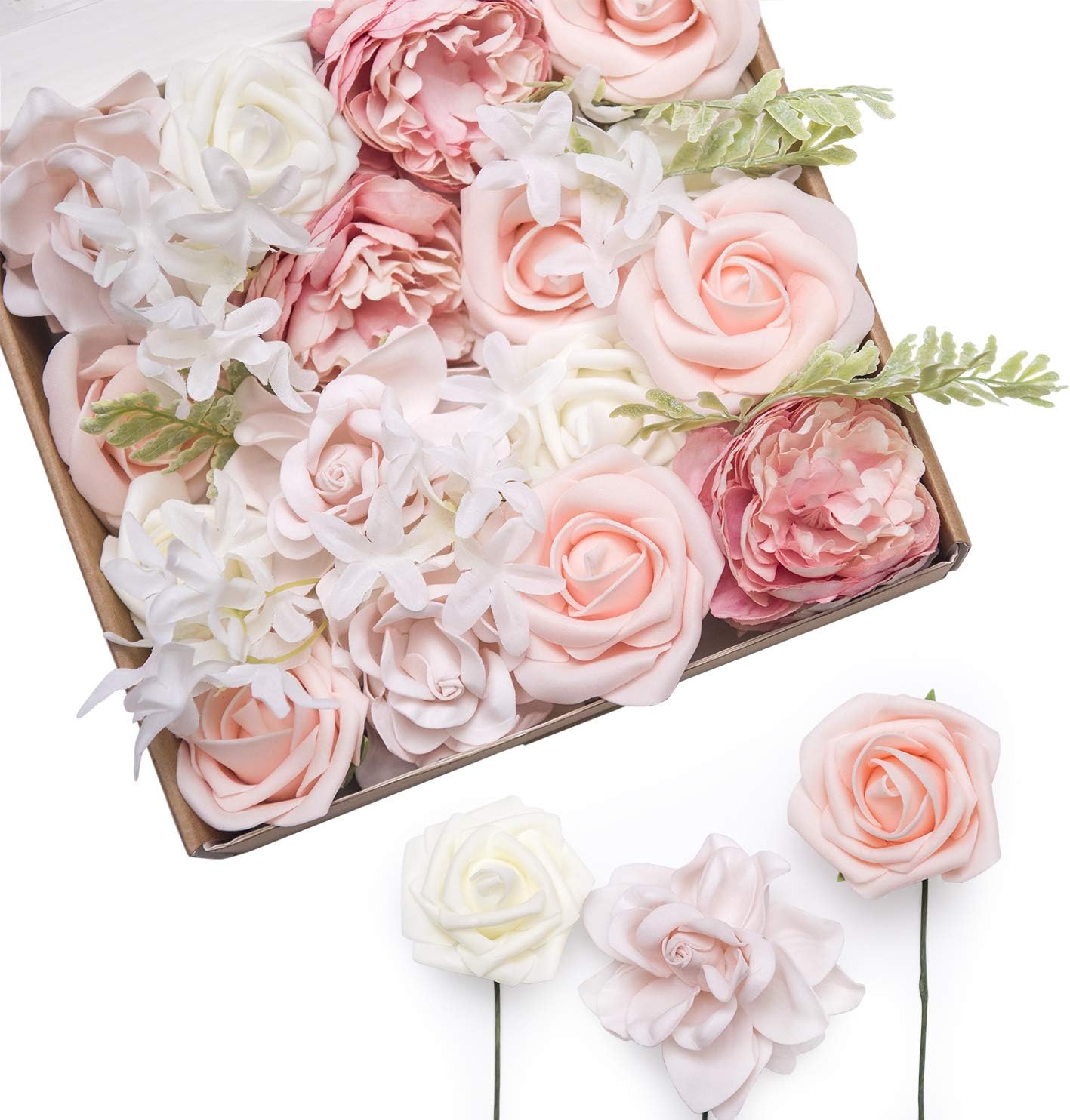 Ling's moment Artificial Flowers Combo Box Set Sample Pack