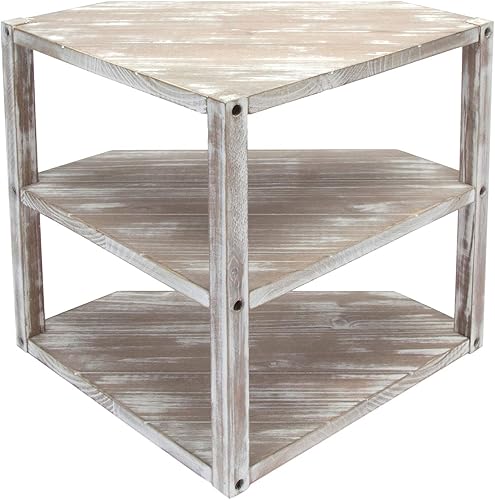 Miniatura 6 de MyGift Estante esquinero de 3 niveles para cocina, estante de especias de encimera, plato de platos y pan y frutas, estante de condimentos, madera