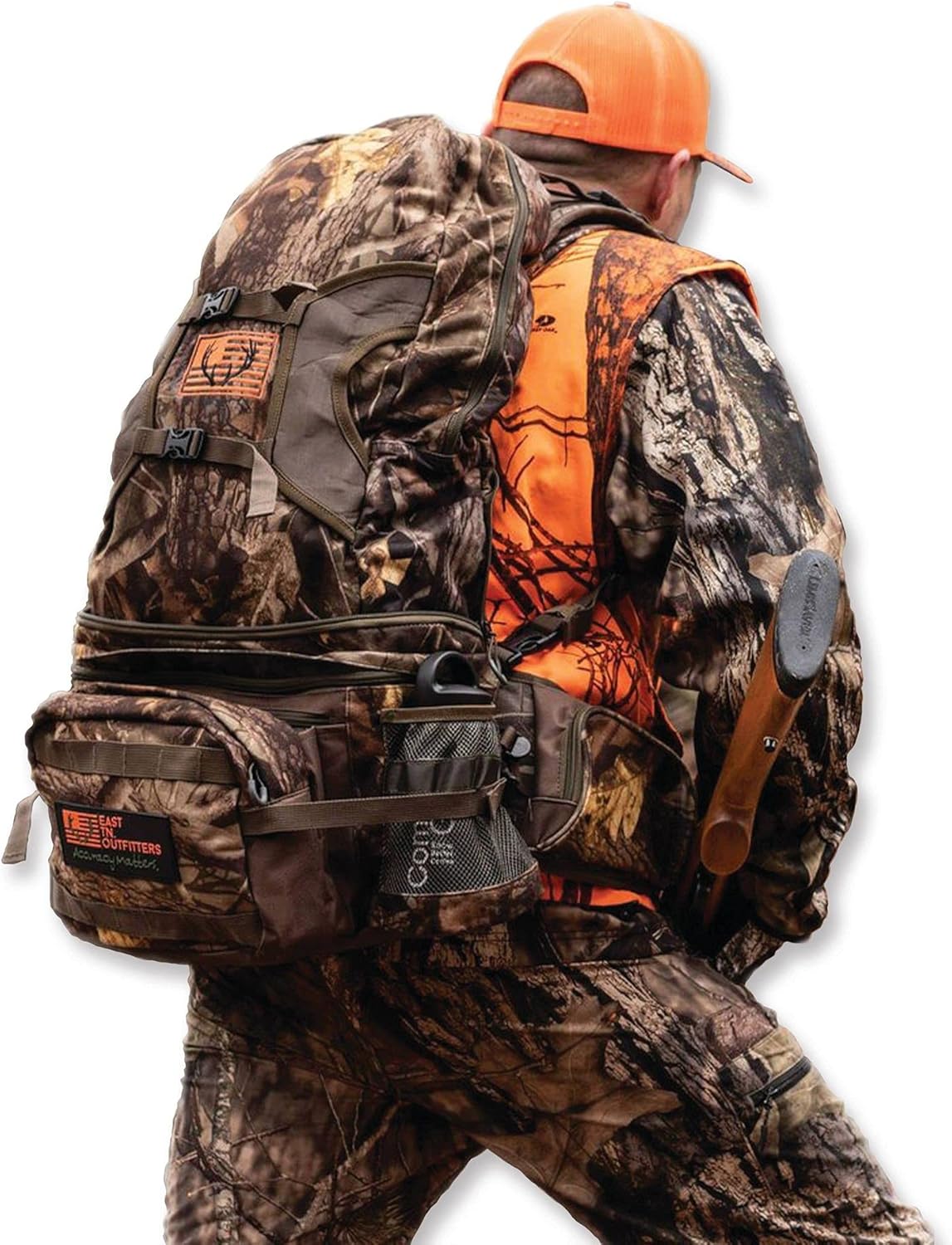 East TN. Outfitters Hunting Fanny Pack – Expandable 3-Day Backpack with Bow & Rifle Holder – Hip Pack for Hiking & Outdoor Gear