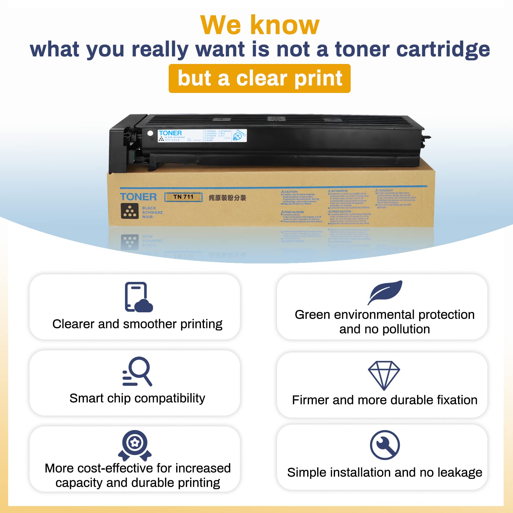 MINOLTA/QMS TN711K Original Toner für Konica Bizhub C654  schwarz