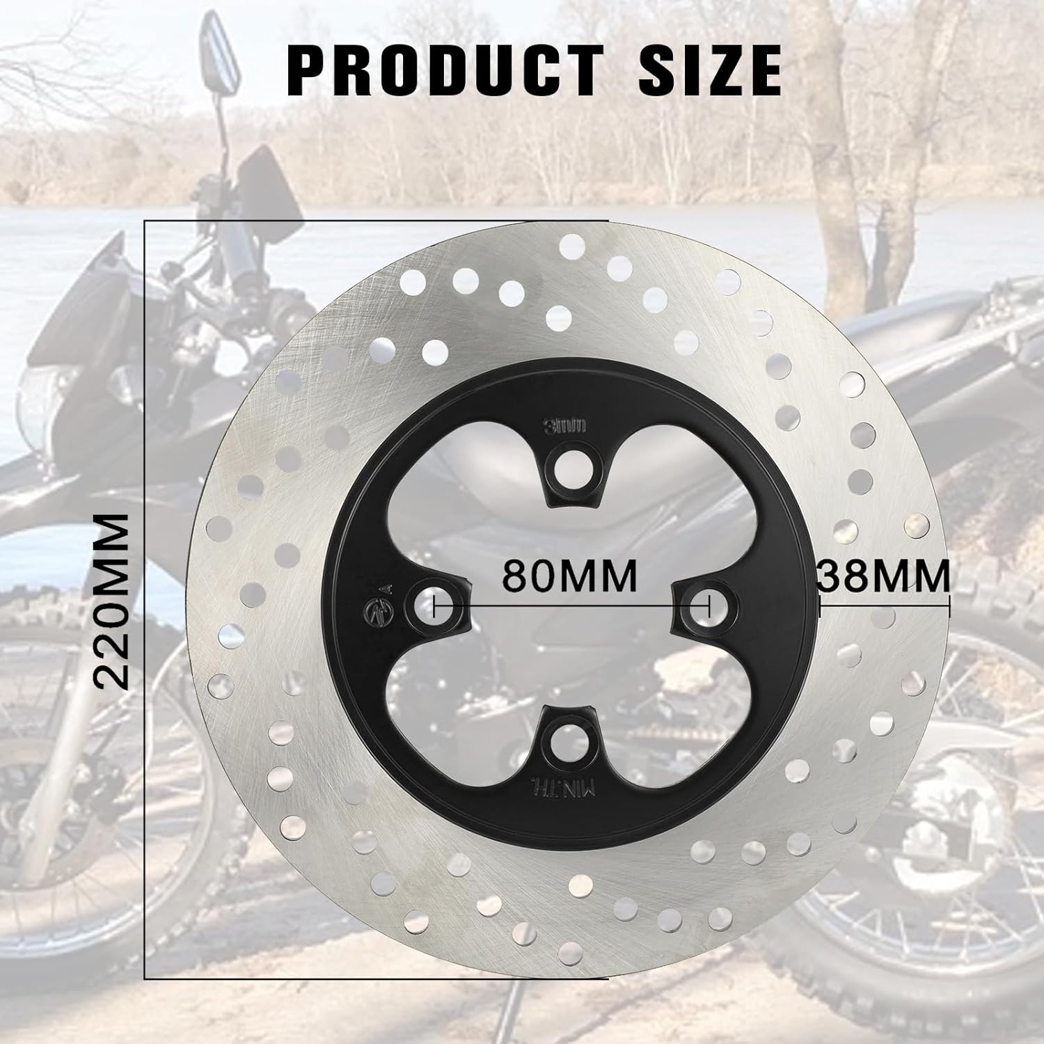 Rear Brake Rotor for Hawk 250,Motorcycle Brake Disc Plate for Hawk250/Hawk 250cc