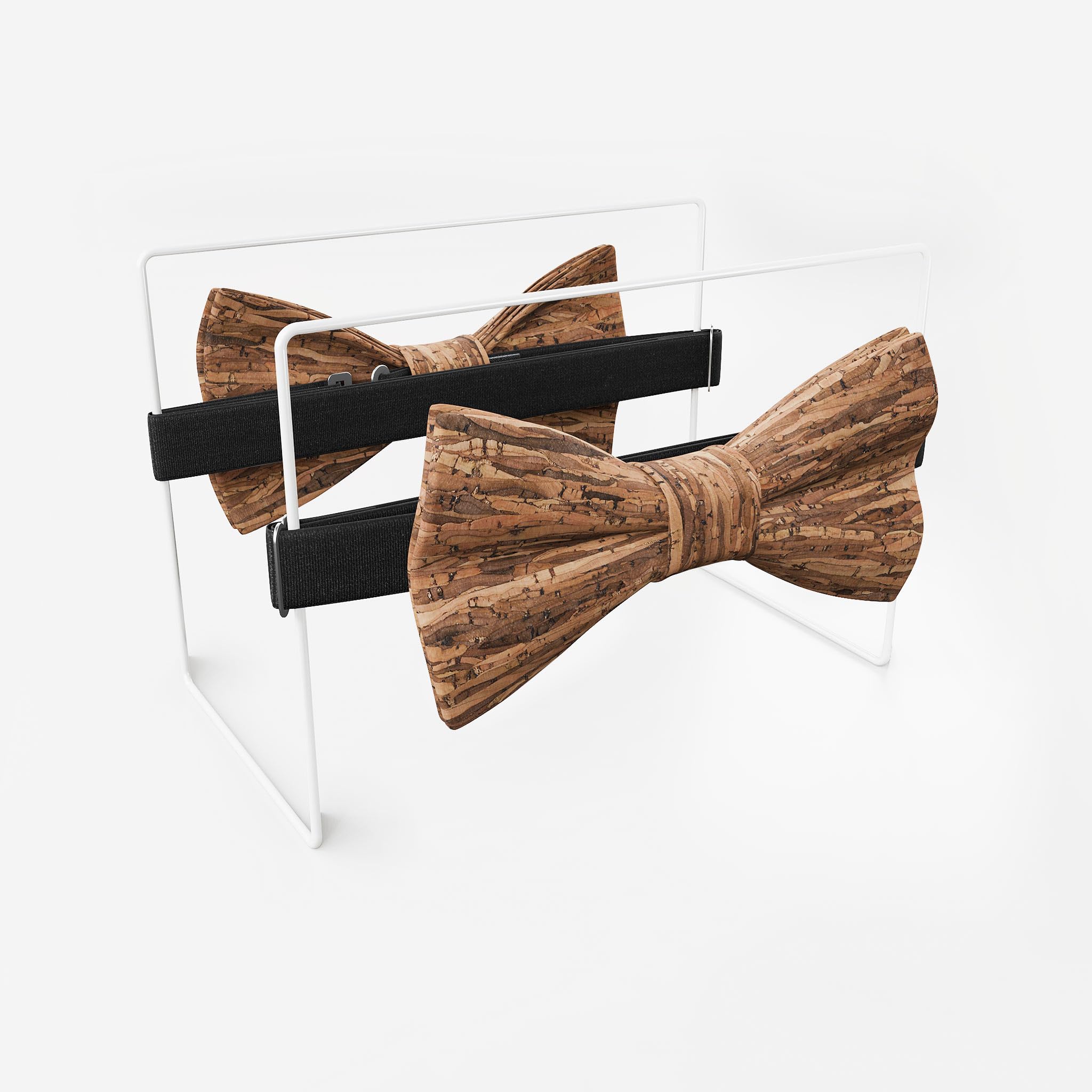 Papillon da Uomo in Sughero | Marrone Legno | Papillon Vegano | Classic Butterfly | Accessorio Matrimonio | Fatto a Mano in Germania