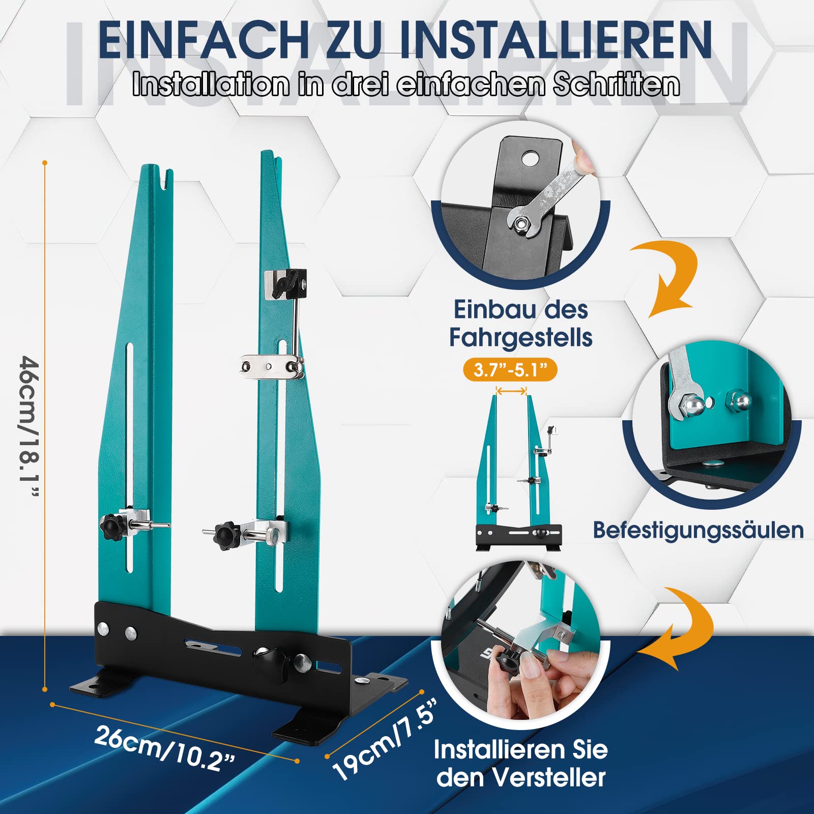 West Biking Zentrierständer Fahrrad 16-29” - Abnehmbarer Fahrrad Zentrierständer Felgen Zentrierwerkzeug mit Speichenschlüssel, Fahrrad Radausrichtung Reparaturwerkzeug für Heimmechaniker