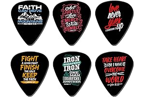 12 Bible Verse Christian Guitar Picks