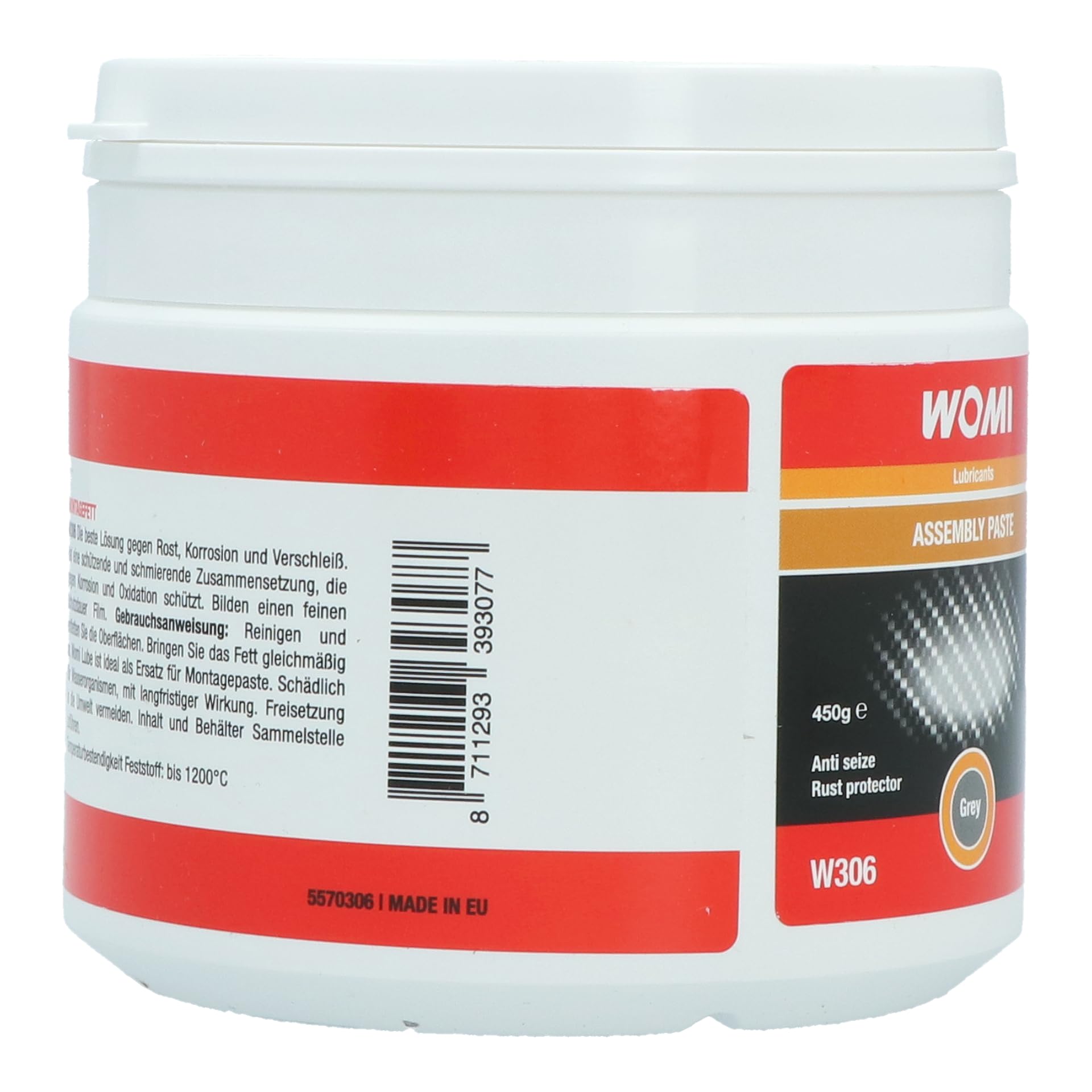 Womi W306 Montagefett Grau 450g