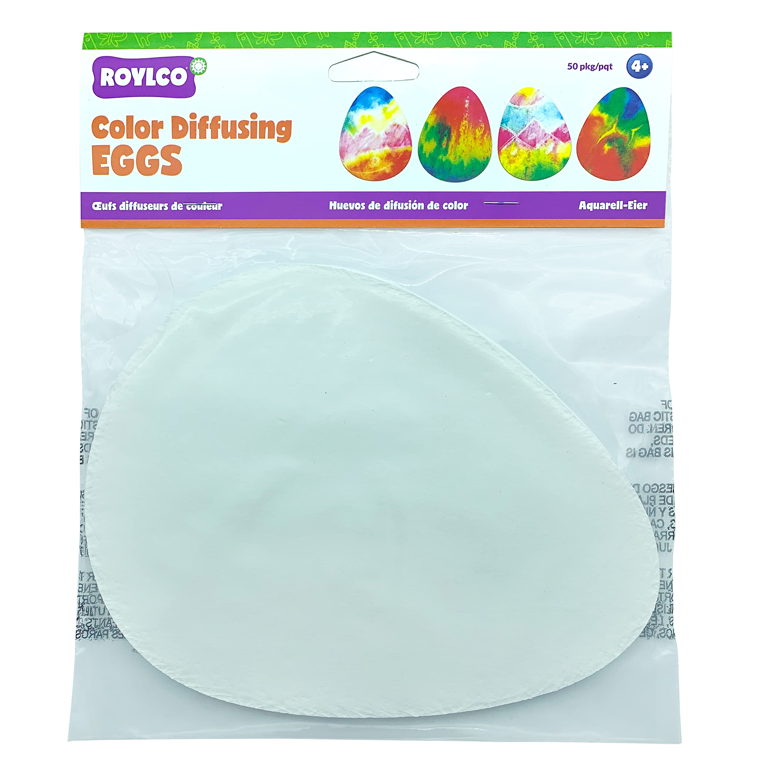 Roylco Color Diffusing Paper Easter Eggs Create Your Own One-of-a-Kind Spring Crafts