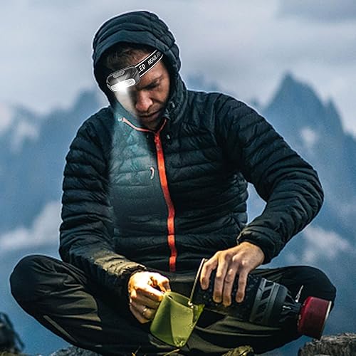 Miniatura 2 de Faro LED recargable  Lámparas de cabeza de camping  Linterna de diadema ultra brillante  Lámpara de cabeza ajustable  Faros de camping, linterna de