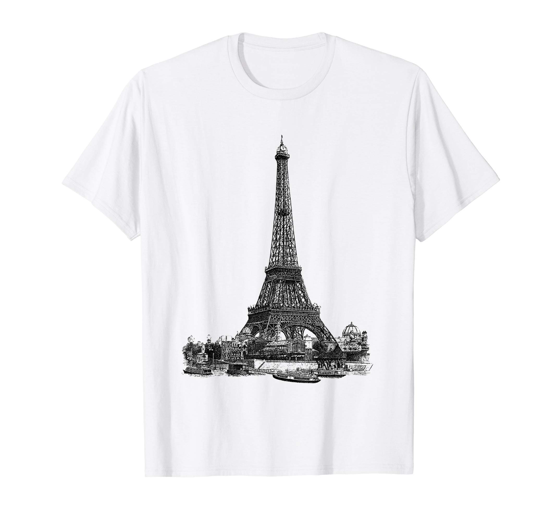 CRAZEELEBAH INCVINTAGE EIFFEL TOWER IN ROMANTIC CITY PARIS FRANCE, JE TAIME T-Shirt