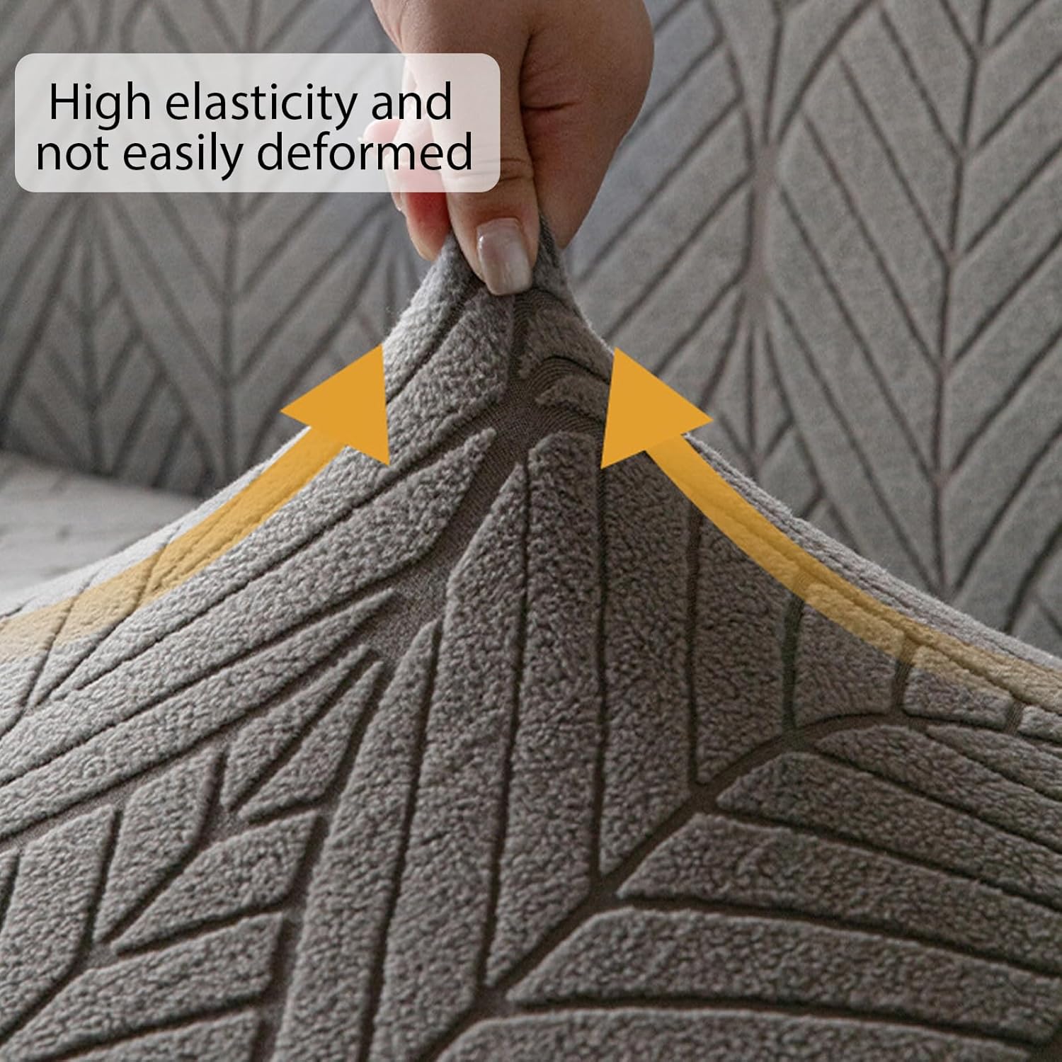 2 Cushion Loveseat Couch Cover, Soft Thickened Stretch Sofa Slipcover, Anti Slip Washable Wear Resistant Pet Friendly Furniture Couch Protector
